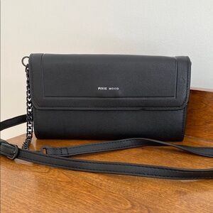 Pixie Mood Black Wallet with Adjustable Strap
